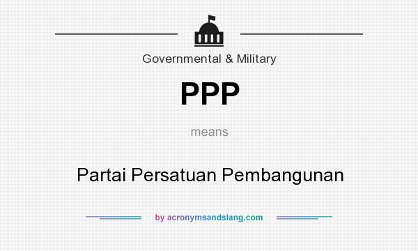 What does PPP mean? It stands for Partai Persatuan Pembangunan