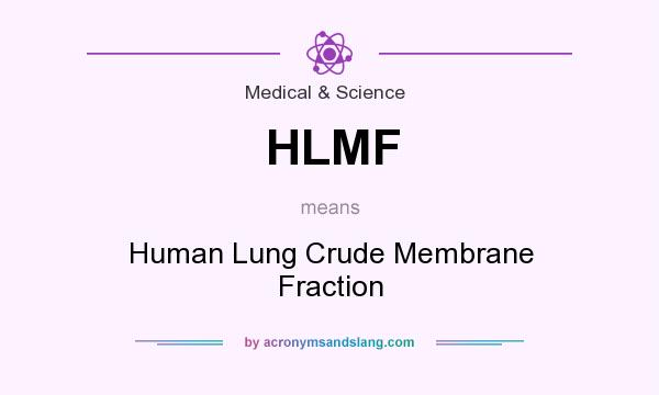 What does HLMF mean? It stands for Human Lung Crude Membrane Fraction