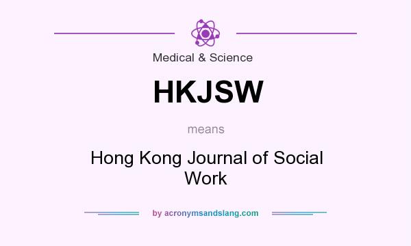 What does HKJSW mean? It stands for Hong Kong Journal of Social Work