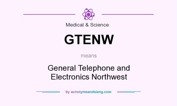 What does GTENW mean? It stands for General Telephone and Electronics Northwest
