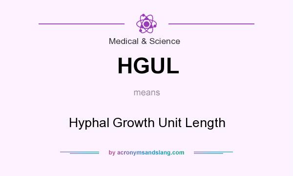 What does HGUL mean? It stands for Hyphal Growth Unit Length