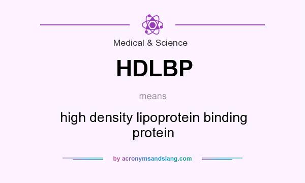 What does HDLBP mean? It stands for high density lipoprotein binding protein