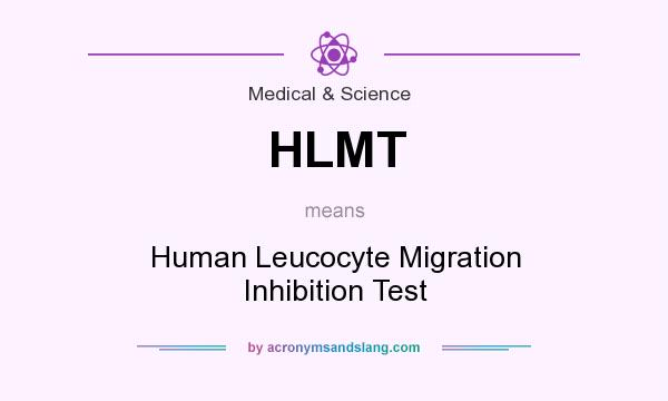 What does HLMT mean? It stands for Human Leucocyte Migration Inhibition Test