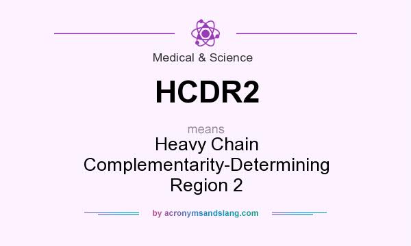 What does HCDR2 mean? It stands for Heavy Chain Complementarity-Determining Region 2