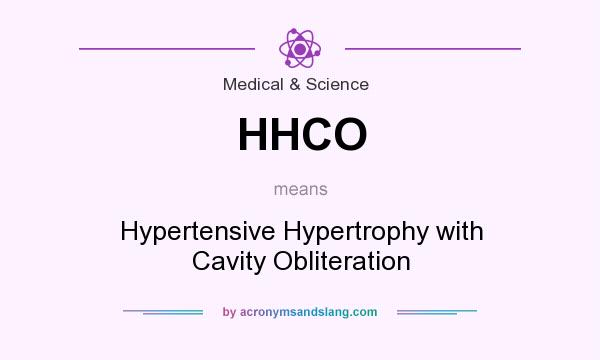 What does HHCO mean? It stands for Hypertensive Hypertrophy with Cavity Obliteration