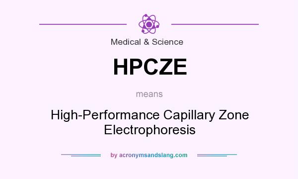 What does HPCZE mean? It stands for High-Performance Capillary Zone Electrophoresis