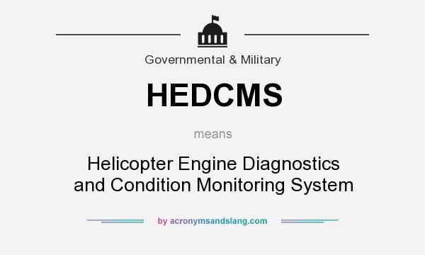 What does HEDCMS mean? It stands for Helicopter Engine Diagnostics and Condition Monitoring System