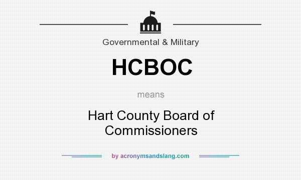 What does HCBOC mean? It stands for Hart County Board of Commissioners
