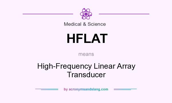What does HFLAT mean? It stands for High-Frequency Linear Array Transducer