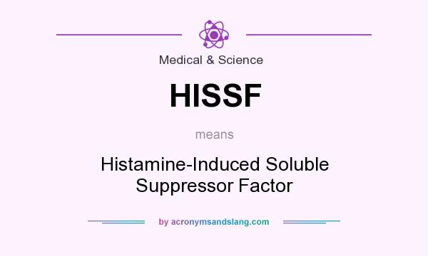 What does HISSF mean? It stands for Histamine-Induced Soluble Suppressor Factor