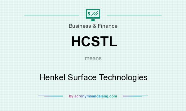 What does HCSTL mean? It stands for Henkel Surface Technologies