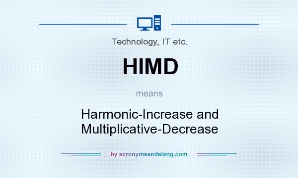 What does HIMD mean? It stands for Harmonic-Increase and Multiplicative-Decrease