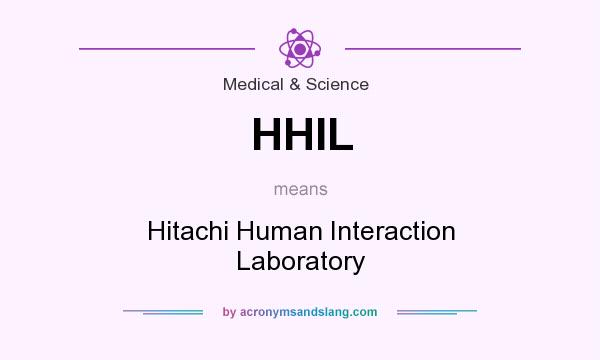 What does HHIL mean? It stands for Hitachi Human Interaction Laboratory