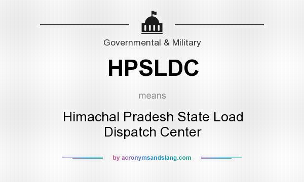 What does HPSLDC mean? It stands for Himachal Pradesh State Load Dispatch Center