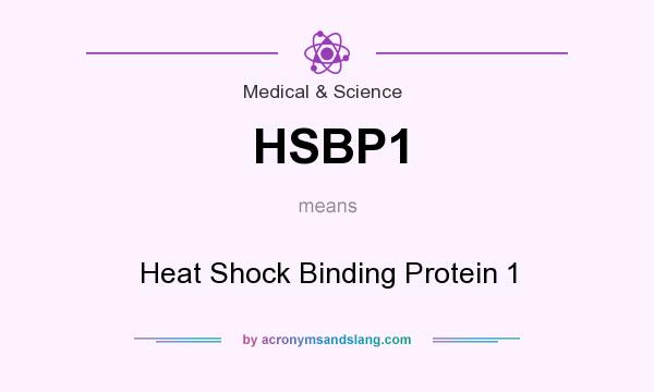 What does HSBP1 mean? It stands for Heat Shock Binding Protein 1
