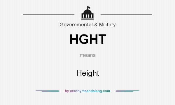 What does HGHT mean? It stands for Height