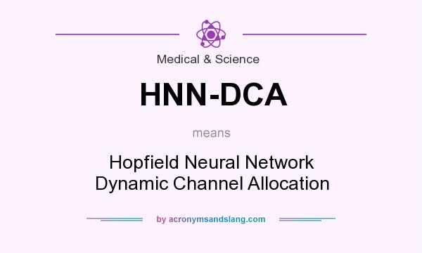 What does HNN-DCA mean? It stands for Hopfield Neural Network Dynamic Channel Allocation