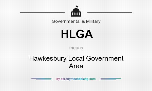 What does HLGA mean? It stands for Hawkesbury Local Government Area