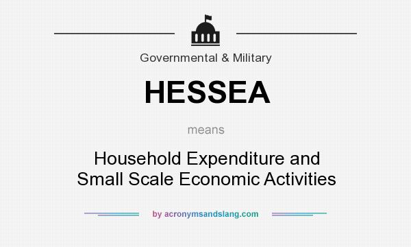 What does HESSEA mean? It stands for Household Expenditure and Small Scale Economic Activities
