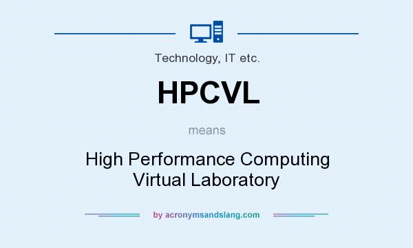 What does HPCVL mean? It stands for High Performance Computing Virtual Laboratory