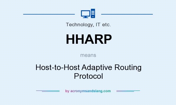 What does HHARP mean? It stands for Host-to-Host Adaptive Routing Protocol