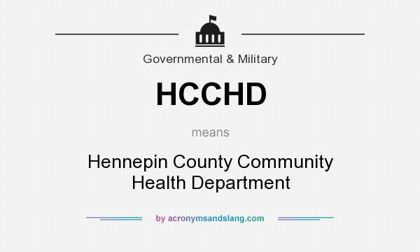What does HCCHD mean? It stands for Hennepin County Community Health Department