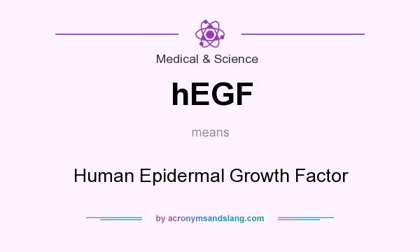 What does hEGF mean? It stands for Human Epidermal Growth Factor