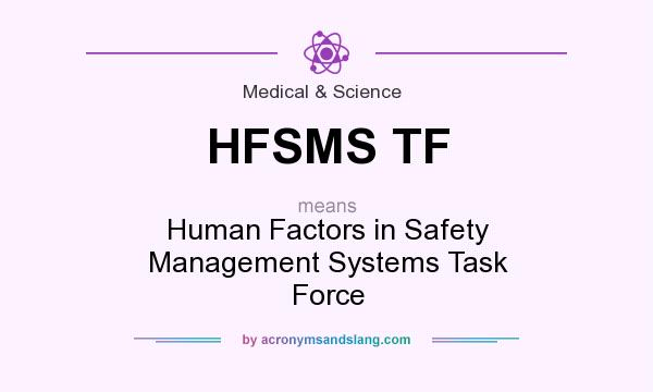 What does HFSMS TF mean? It stands for Human Factors in Safety Management Systems Task Force