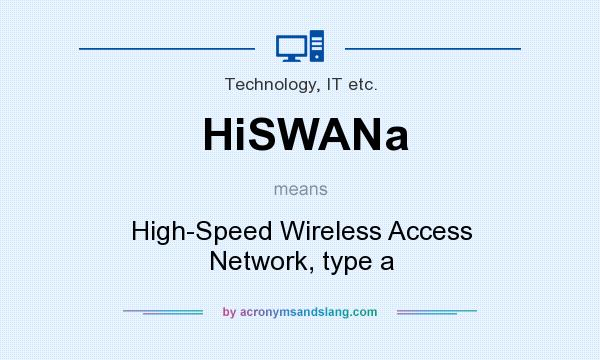 What does HiSWANa mean? It stands for High-Speed Wireless Access Network, type a