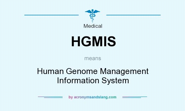 What does HGMIS mean? It stands for Human Genome Management Information System
