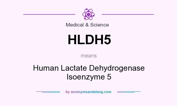 What does HLDH5 mean? It stands for Human Lactate Dehydrogenase Isoenzyme 5
