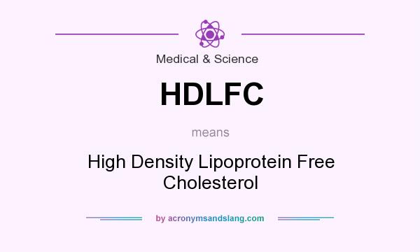 What does HDLFC mean? It stands for High Density Lipoprotein Free Cholesterol