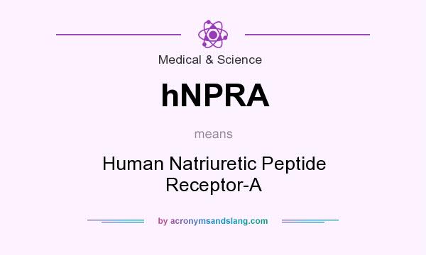 What does hNPRA mean? It stands for Human Natriuretic Peptide Receptor-A