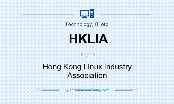 What does HKLIA mean? It stands for Hong Kong Linux Industry Association