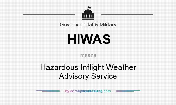 What does HIWAS mean? It stands for Hazardous Inflight Weather Advisory Service