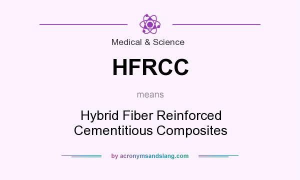 What does HFRCC mean? It stands for Hybrid Fiber Reinforced Cementitious Composites