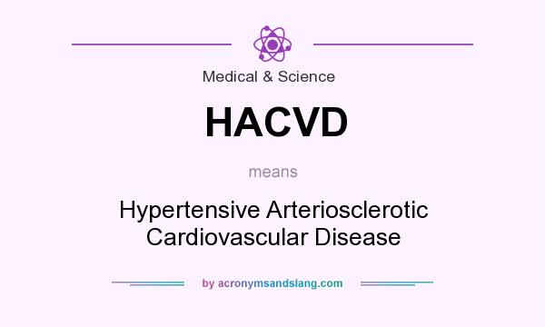 What does HACVD mean? It stands for Hypertensive Arteriosclerotic Cardiovascular Disease