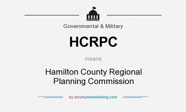 What does HCRPC mean? It stands for Hamilton County Regional Planning Commission