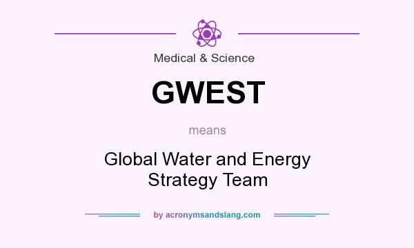 What does GWEST mean? It stands for Global Water and Energy Strategy Team