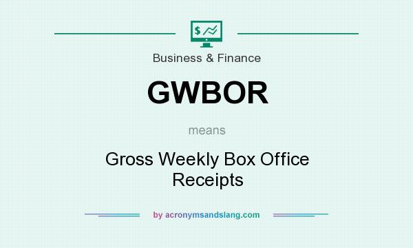 What does GWBOR mean? It stands for Gross Weekly Box Office Receipts