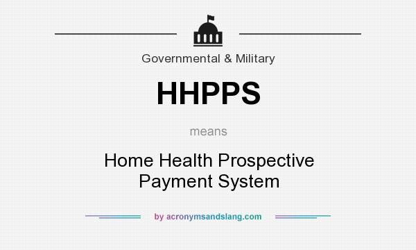 What does HHPPS mean? It stands for Home Health Prospective Payment System