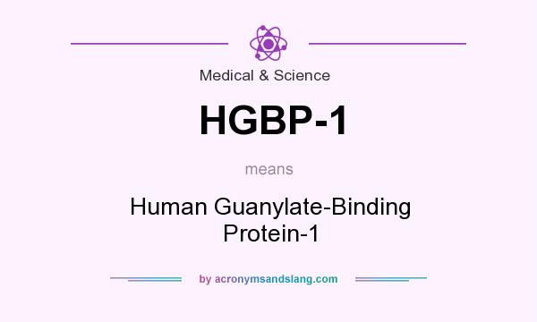 What does HGBP-1 mean? It stands for Human Guanylate-Binding Protein-1