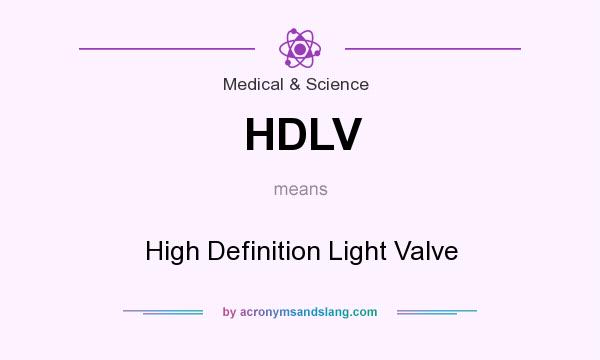 What does HDLV mean? It stands for High Definition Light Valve