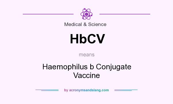 What does HbCV mean? It stands for Haemophilus b Conjugate Vaccine