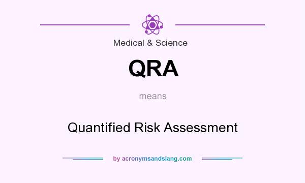 What does QRA mean? It stands for Quantified Risk Assessment