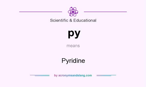What does py mean? It stands for Pyridine
