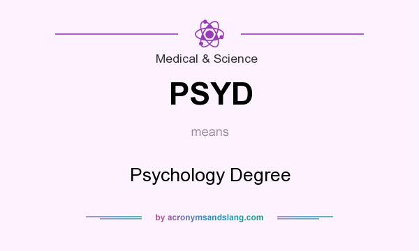 What does PSYD mean? It stands for Psychology Degree