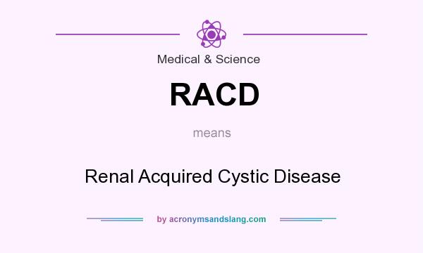 What does RACD mean? It stands for Renal Acquired Cystic Disease