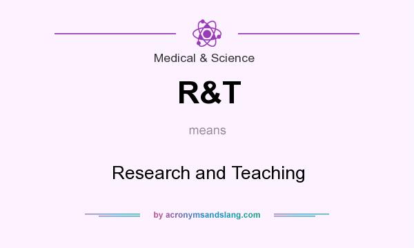 What does R&T mean? It stands for Research and Teaching