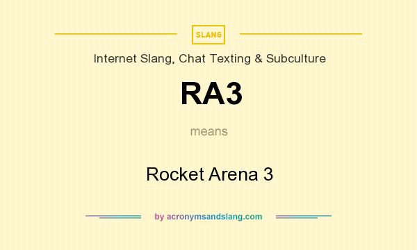 What does RA3 mean? It stands for Rocket Arena 3